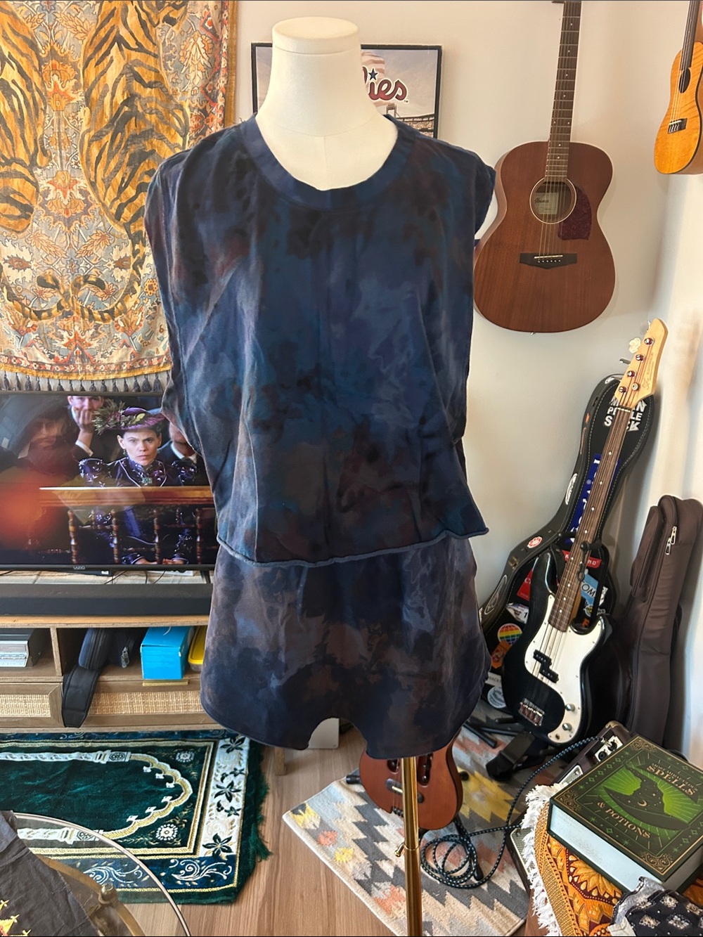 Free People Hot Shot Harem Set Tie-Dye